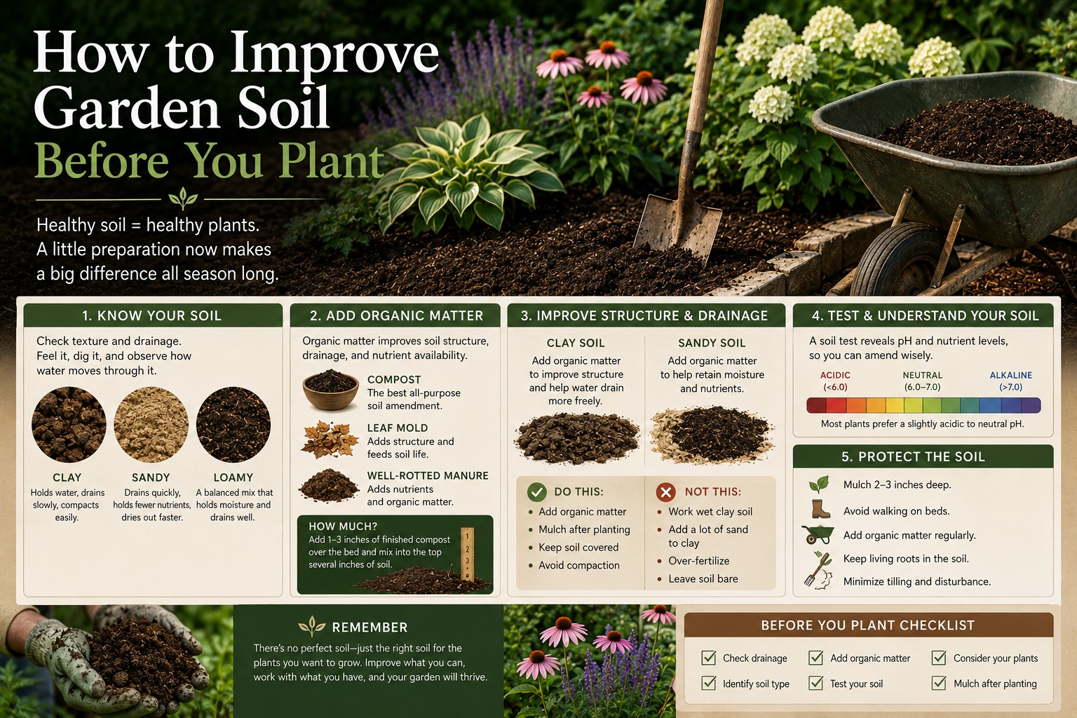 How to Improve Garden Soil Before You Plant